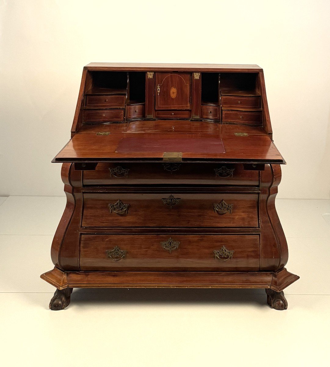 Mahogany Veneered Folding Chest Of Drawers, England, 19th Century-photo-4