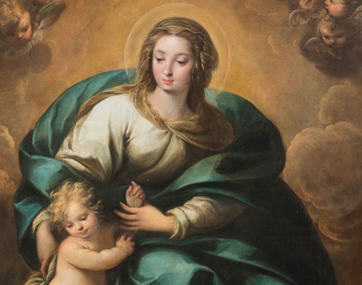 Carlo Francesco Nuvolone (milan, 1609 - 1662) "madonna With Child"-photo-4