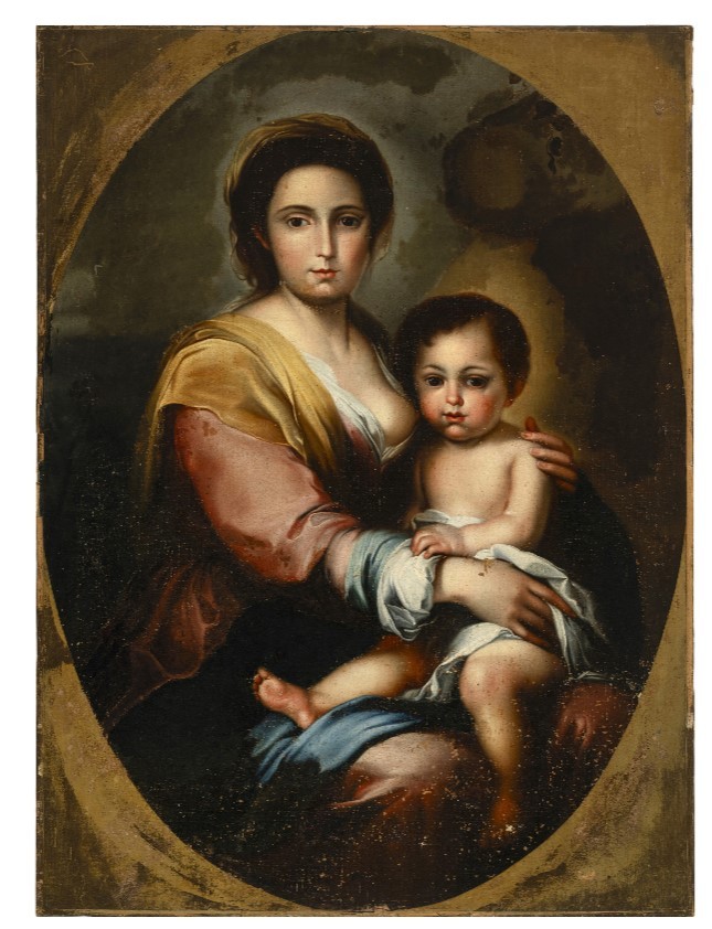 Anonymous, Early 19th Century, "madonna Of Milk" (copy Of Bartolomé Esteban Murillo)