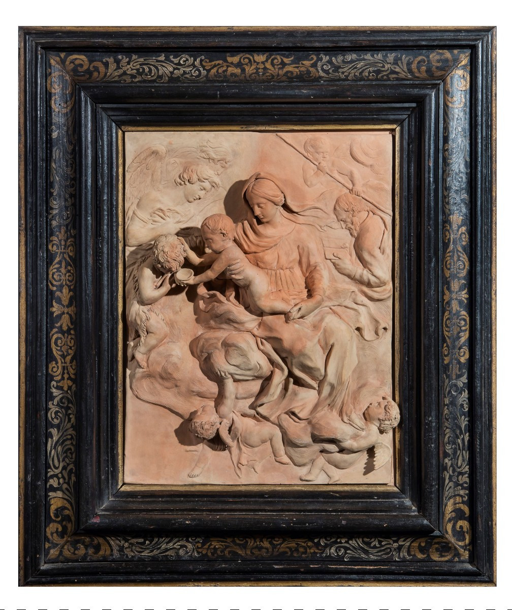 Tommaso Amantini, "sainte Famille Avec Saint Jean-baptiste Et Des  Anges"
