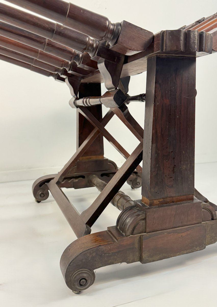 Rosewood Magazine Rack, England, 19th Century-photo-2