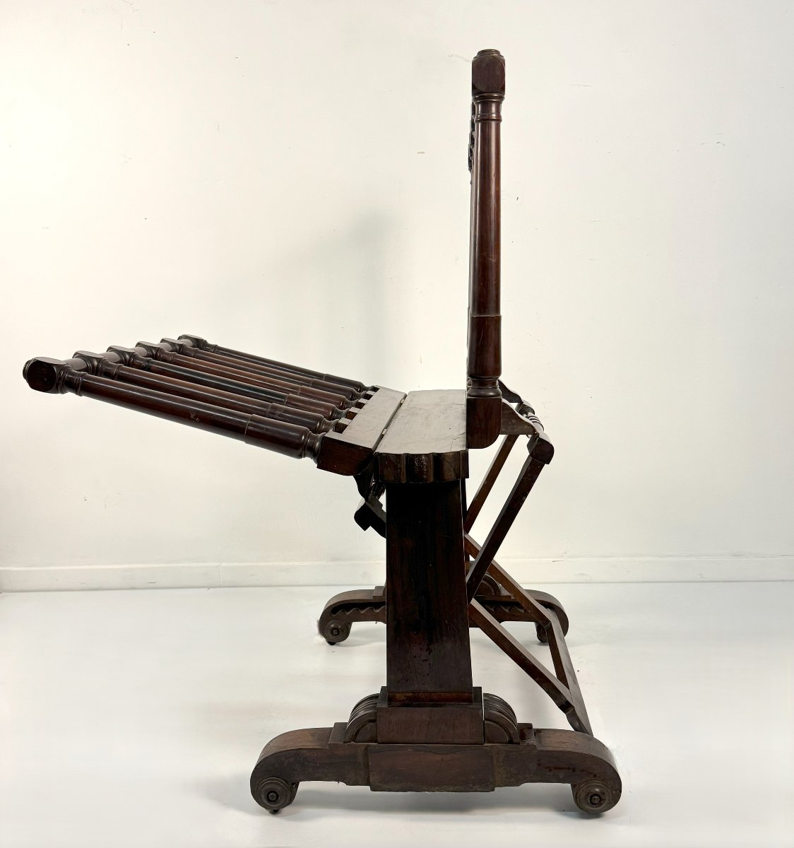 Rosewood Magazine Rack, England, 19th Century-photo-4