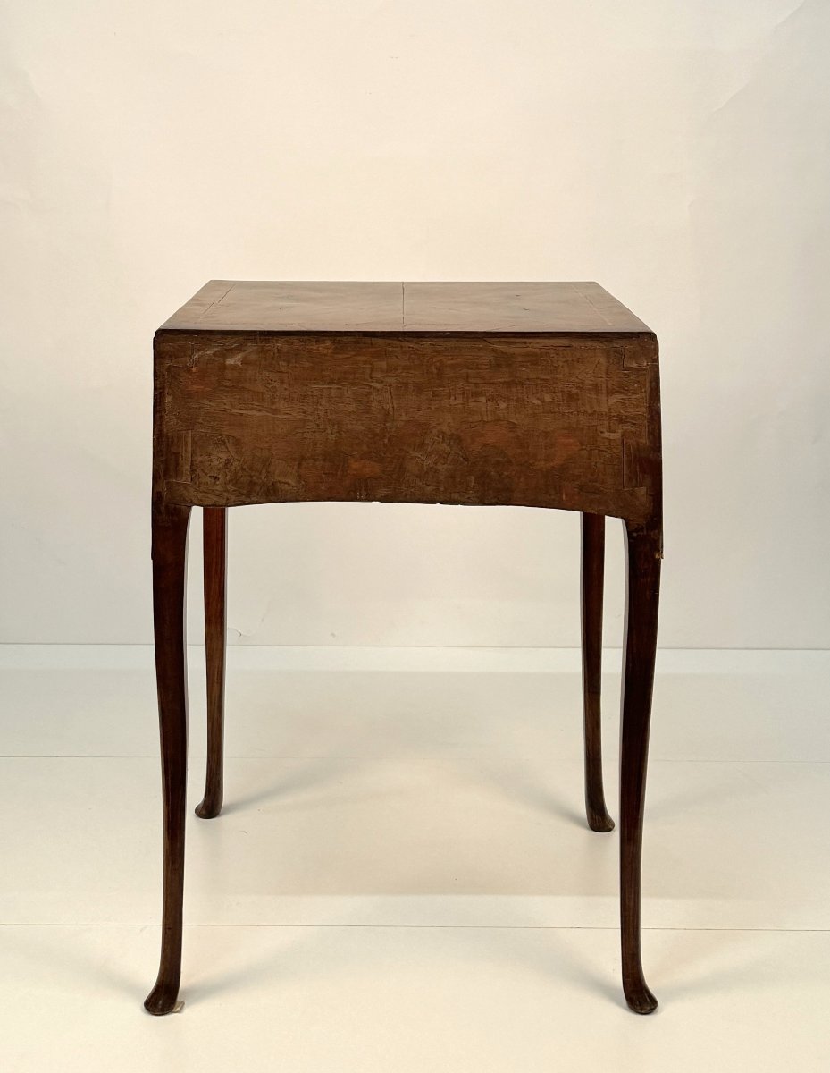 High Walnut Veneered Desk, Veneto, Second Half Of The 18th Century-photo-4