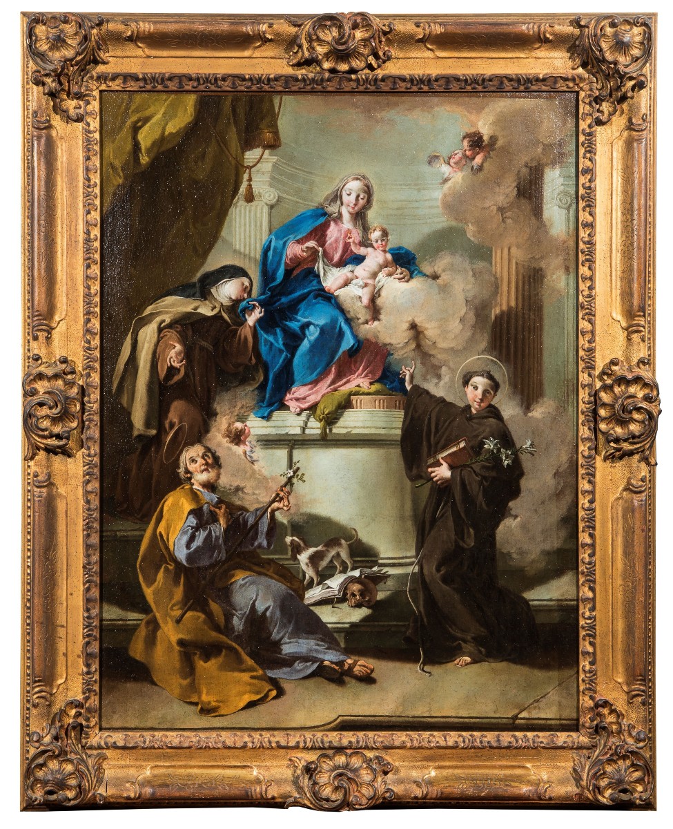 Giovanni Battista Pittoni, "madonna And Child With Saints"