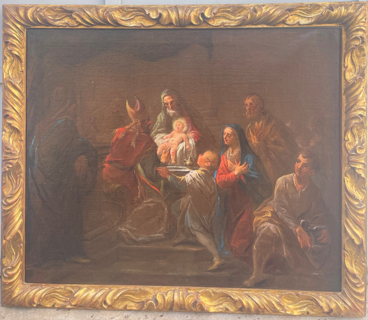 Second Half Of The 17th Century Venetian Painter "circumcision Of Jesus"