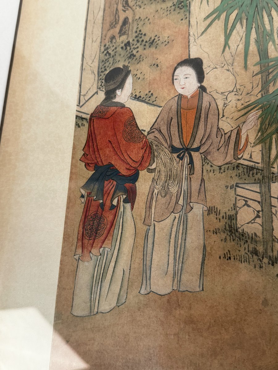 Paire de tableaux, Chine, Dynastie Qing, 18ème-19ème siècle-photo-3