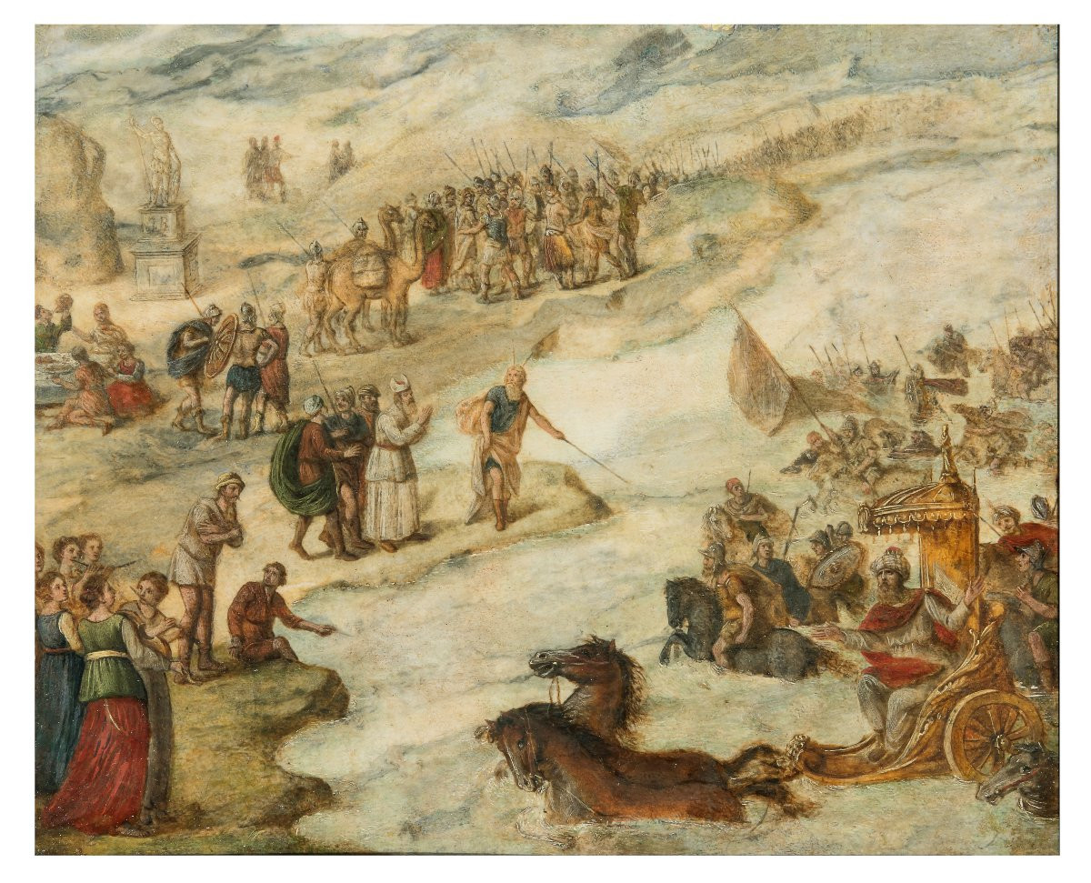 Antonio Tempesta (circle), "moses Parting The Waters Of The Red Sea"-photo-2