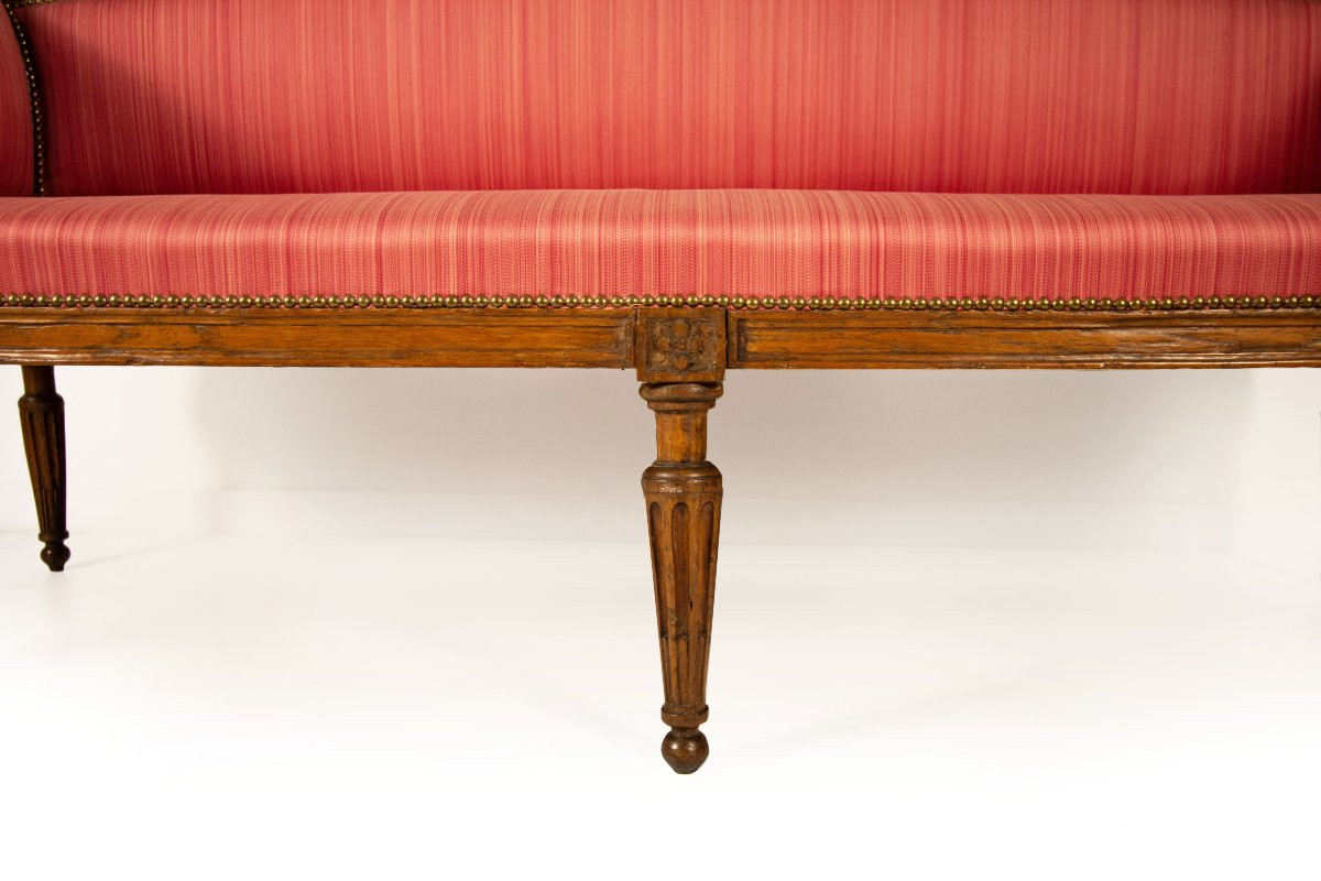 Walnut Sofa, Veneto, Late 18th Century-photo-1