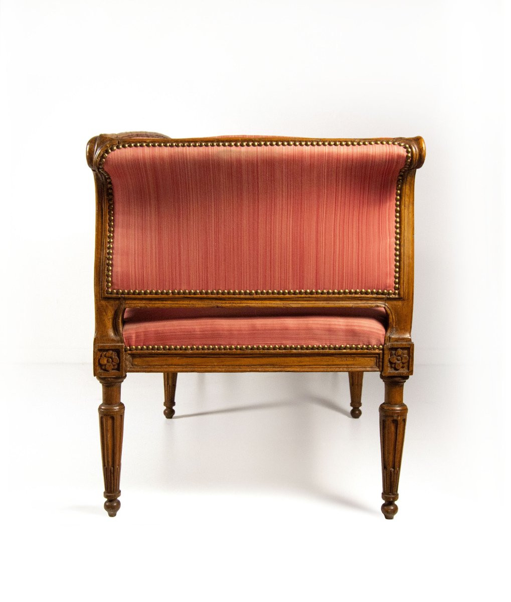 Walnut Sofa, Veneto, Late 18th Century-photo-3