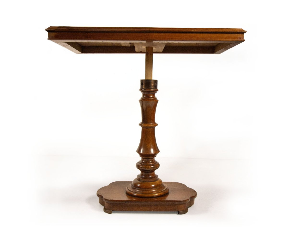 Table basse en noyer, XXe siècle-photo-2
