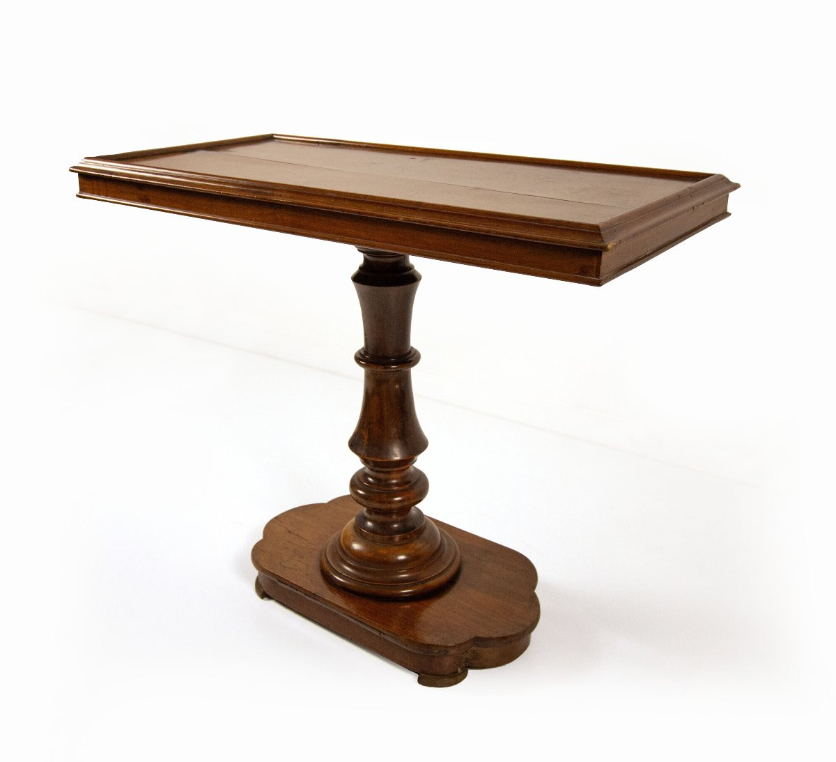 Table basse en noyer, XXe siècle-photo-4