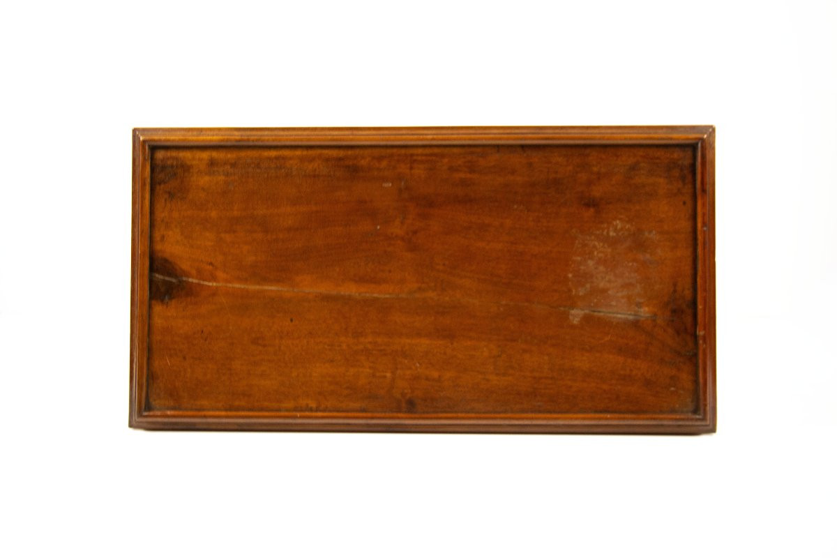 Table basse en noyer, XXe siècle-photo-2