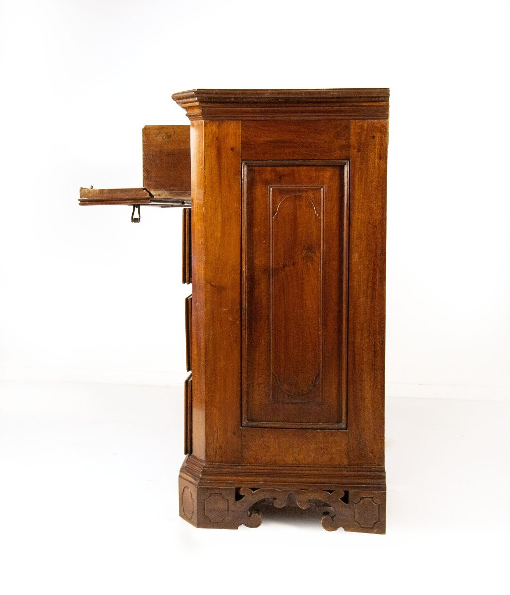 Walnut Chest Of Drawers, Lombardy, Early 18th Century-photo-6
