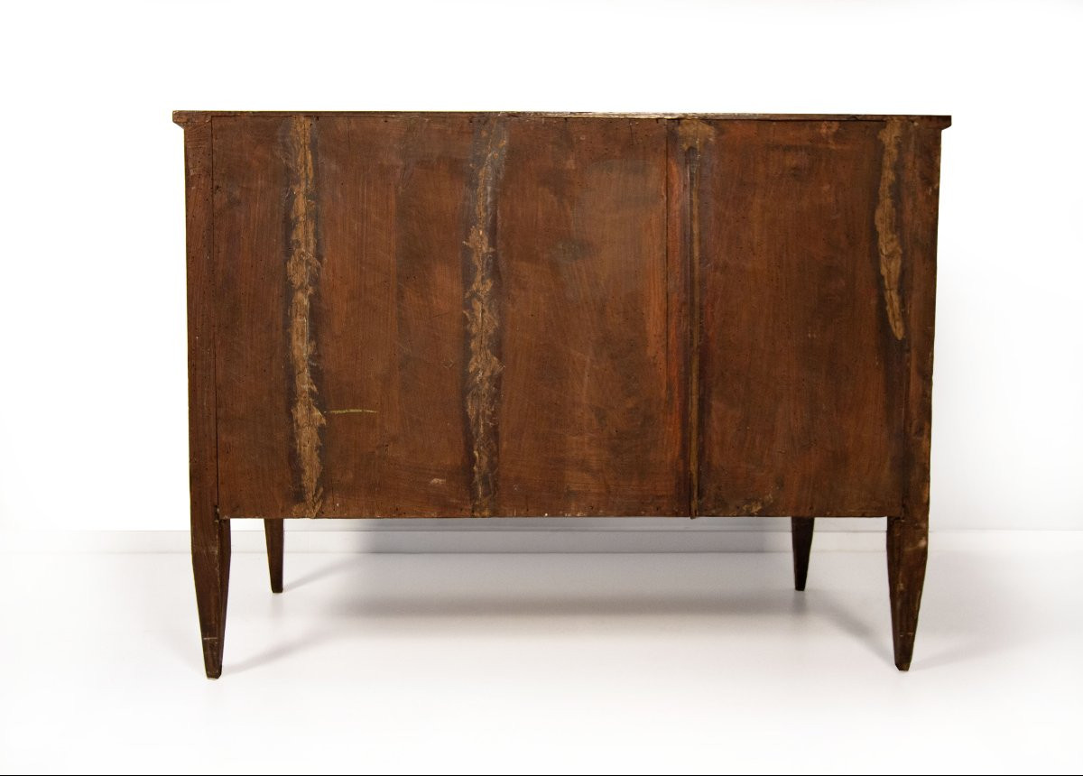 Chest Of Drawers Veneered In Rosewood And Various Woods, Late 18th/early 19th Century-photo-4
