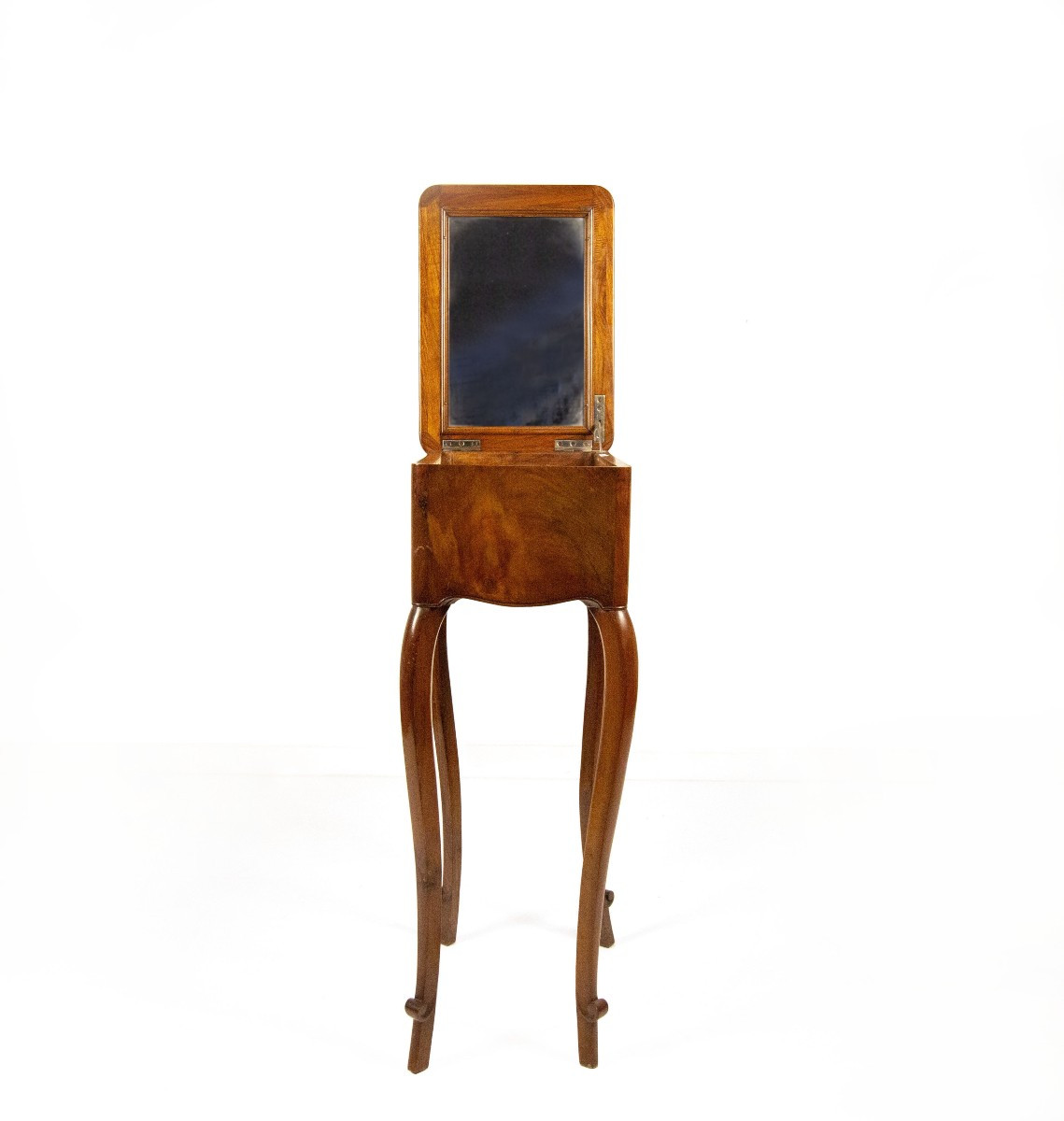 Small Walnut Veneered Dressing Table, Late 19th Century