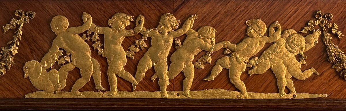 Showcase Veneered In Bois De Rose, France, Late 19th - Early 20th Century-photo-1