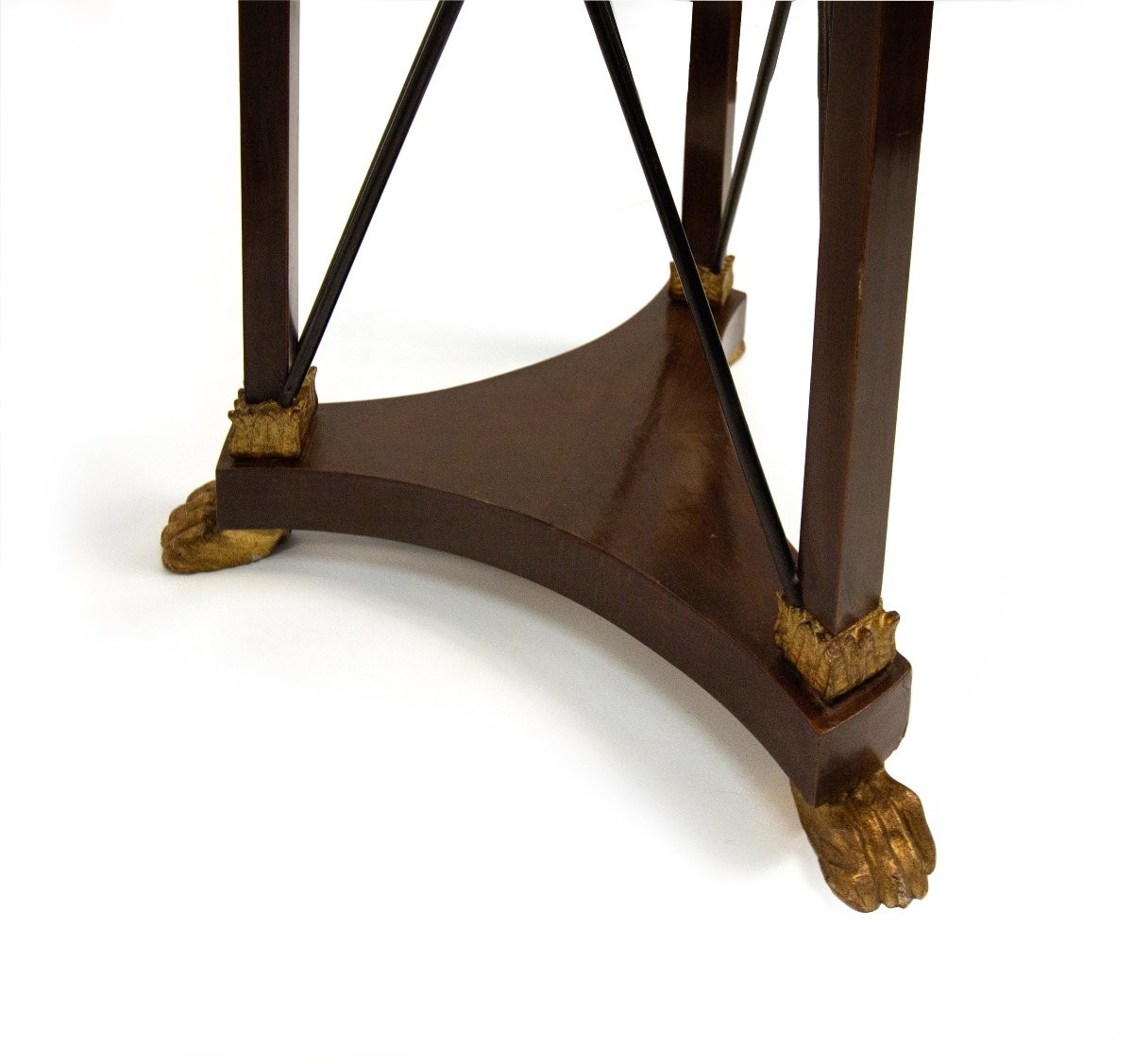 Paire de guéridons en acajou, style Empire, début du XXe siècle-photo-5