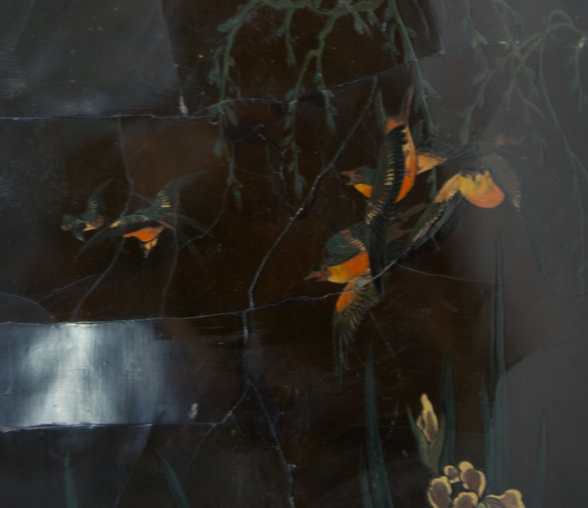 A 20th-century Gilt Bronze And Lacquered Wood Coffee Table.-photo-2