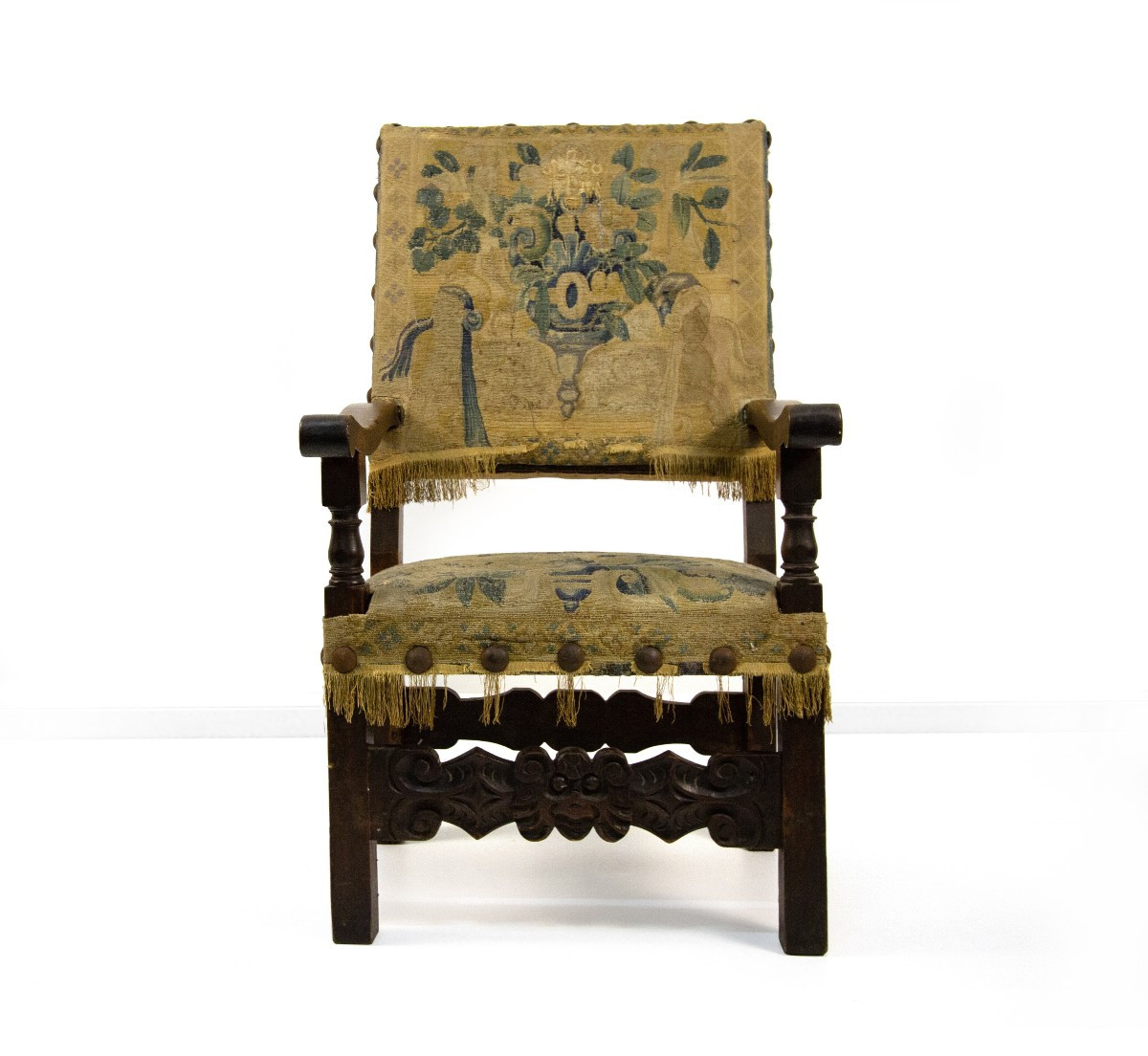 Walnut Armchair, 17th Century