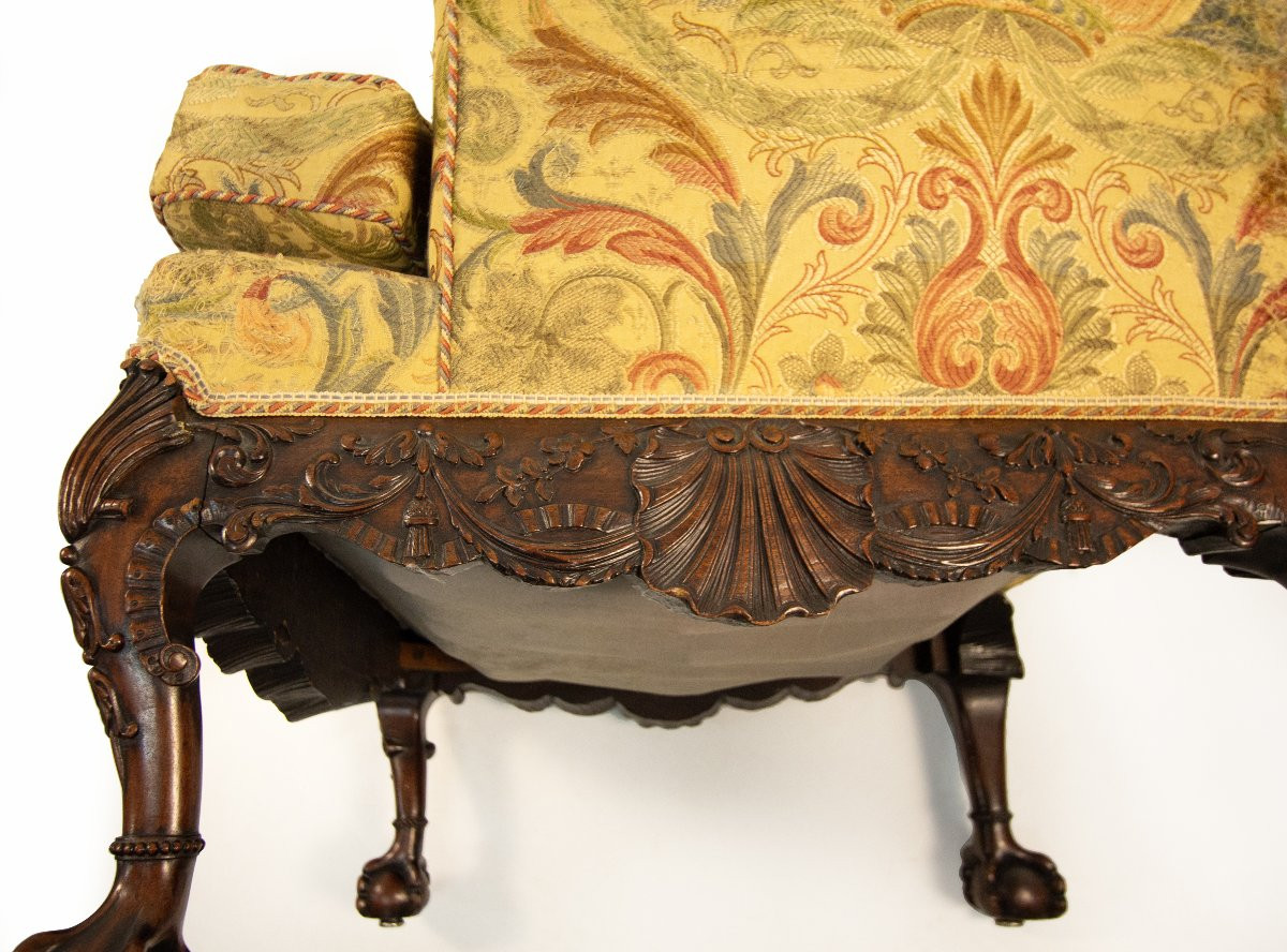 Mahogany Armchair, England, 19th Century-photo-2