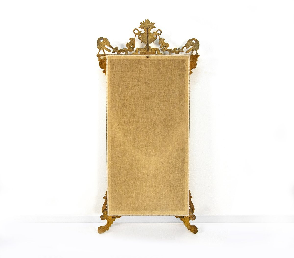 Carved And Gilded Wood Mirror, Naples, Late 18th Century-photo-4