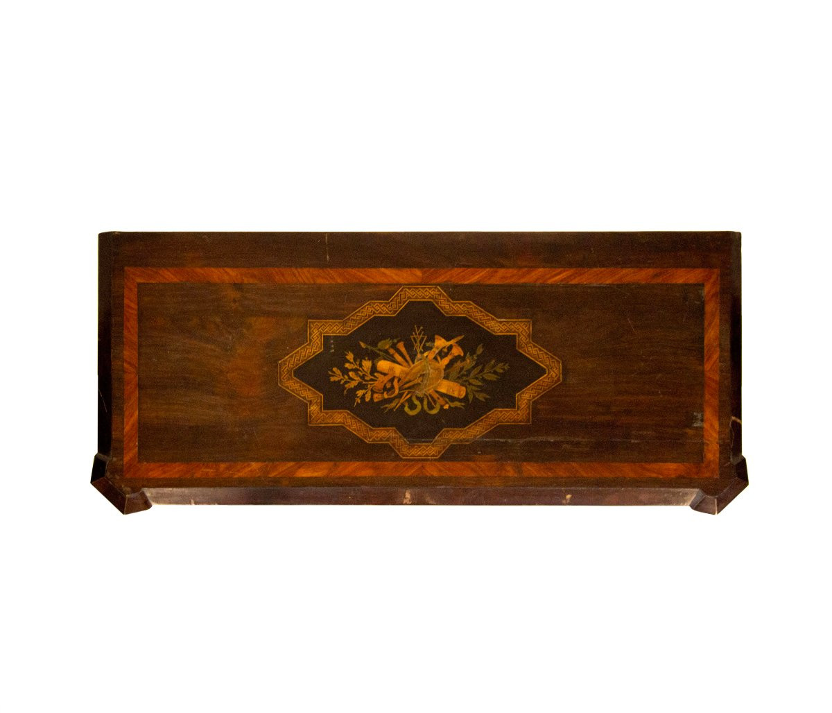 Buffet plaqué et incrusté de différentes essences de bois-photo-5