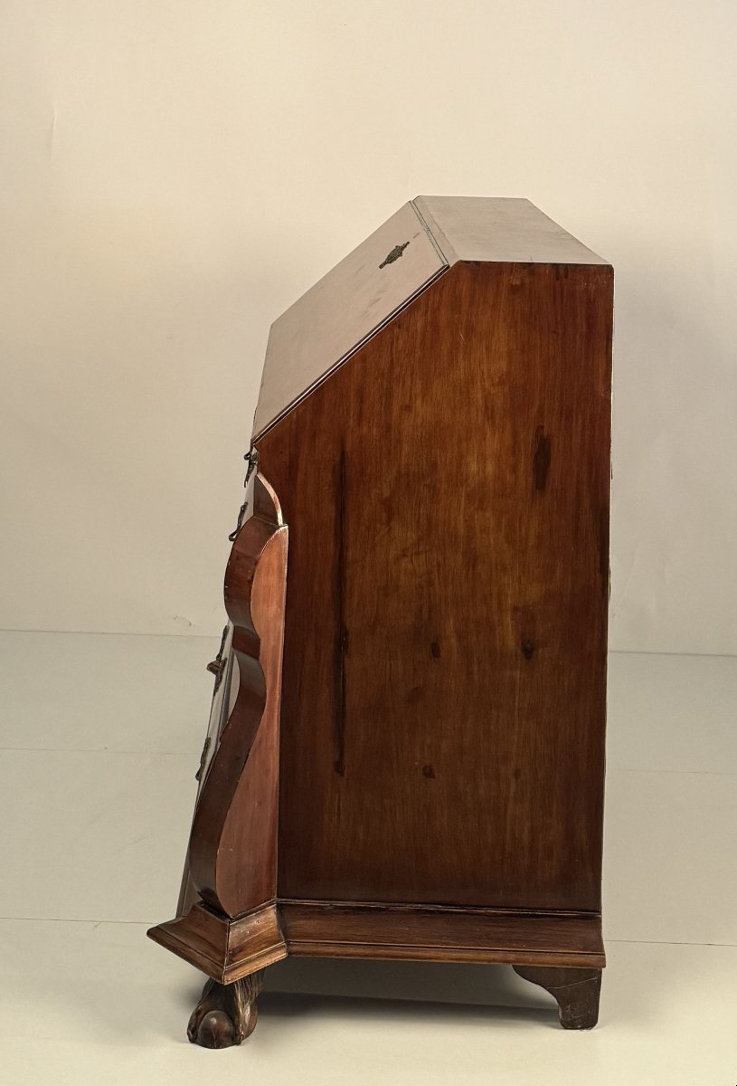 Mahogany Veneered Folding Chest Of Drawers, England, 19th Century-photo-1