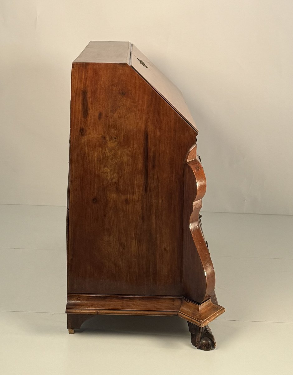 Mahogany Veneered Folding Chest Of Drawers, England, 19th Century-photo-3