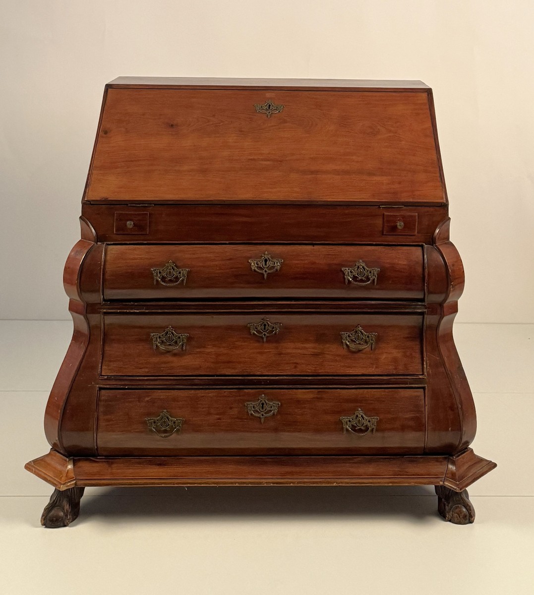 Mahogany Veneered Folding Chest Of Drawers, England, 19th Century