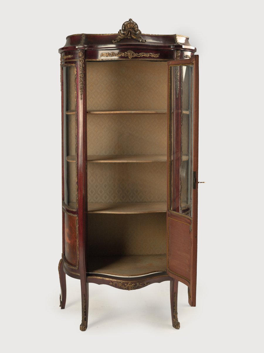 Mahogany Display Cabinet, France, Second Half Of The 19th Century,-photo-2