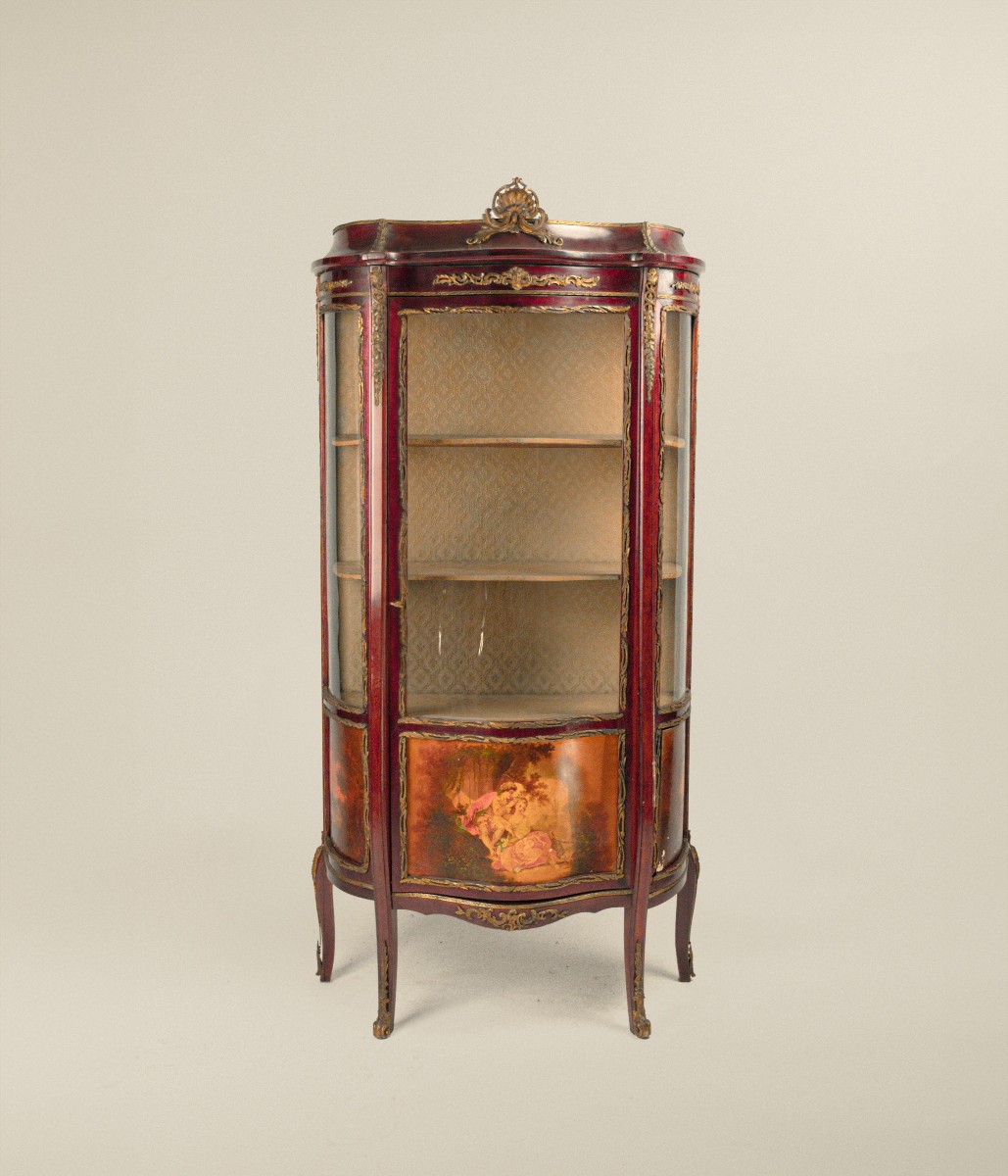 Mahogany Display Cabinet, France, Second Half Of The 19th Century,