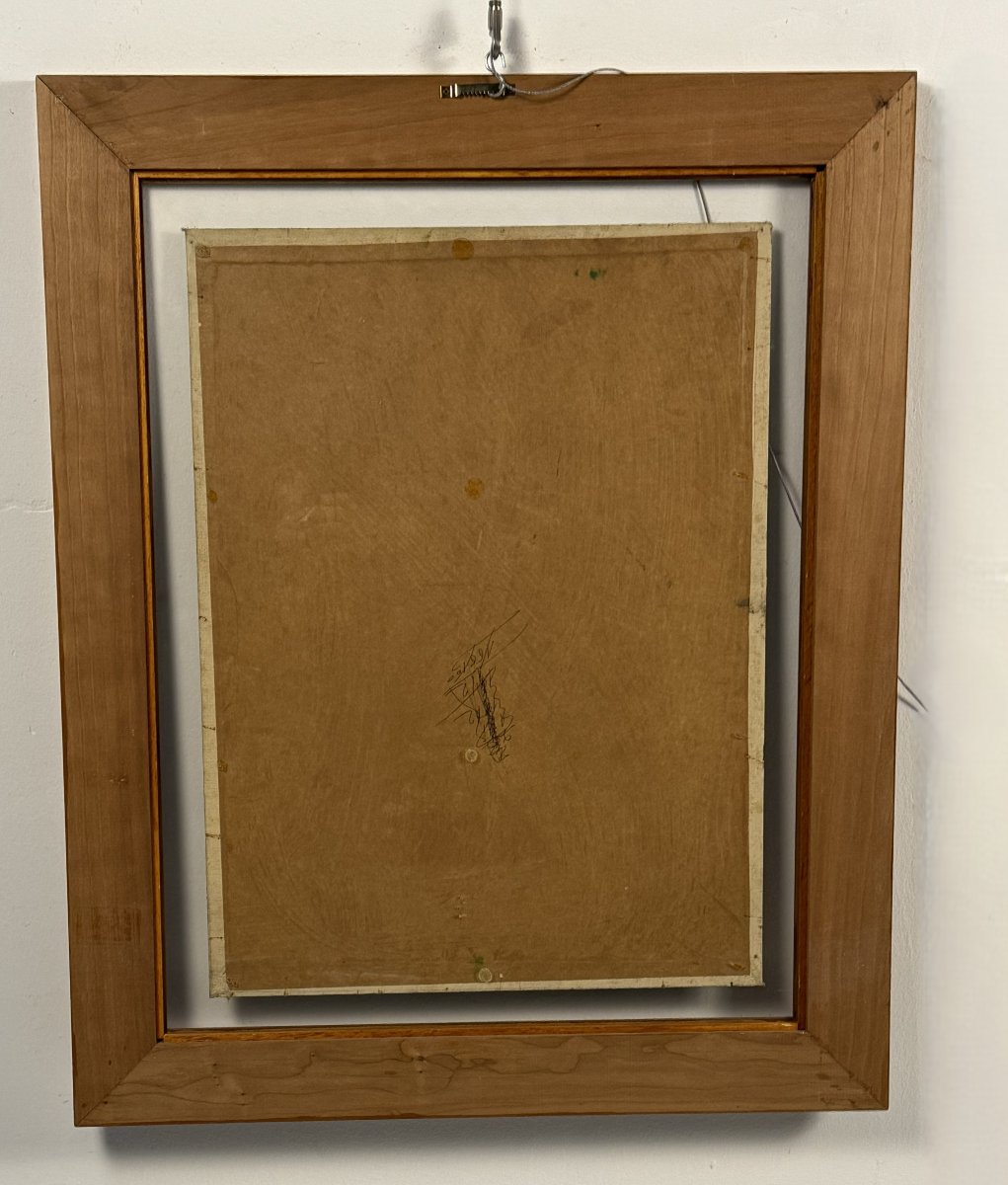 Pacifico Sidoli (1868 - 1963) "landscape With Farmhouses And Trees"-photo-2