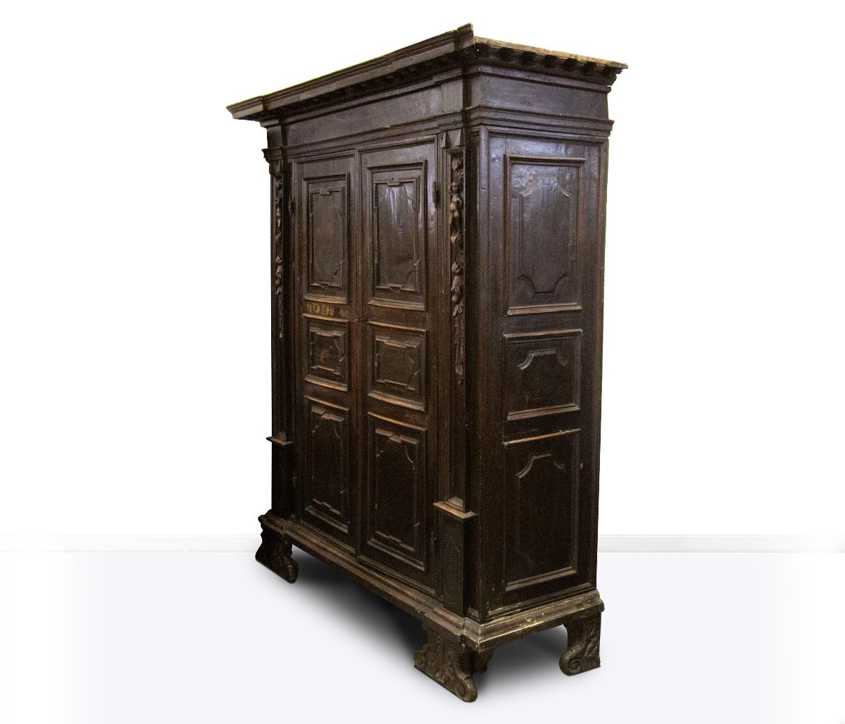 Armoire en noyer, Lombardie, XVIIe siècle-photo-2