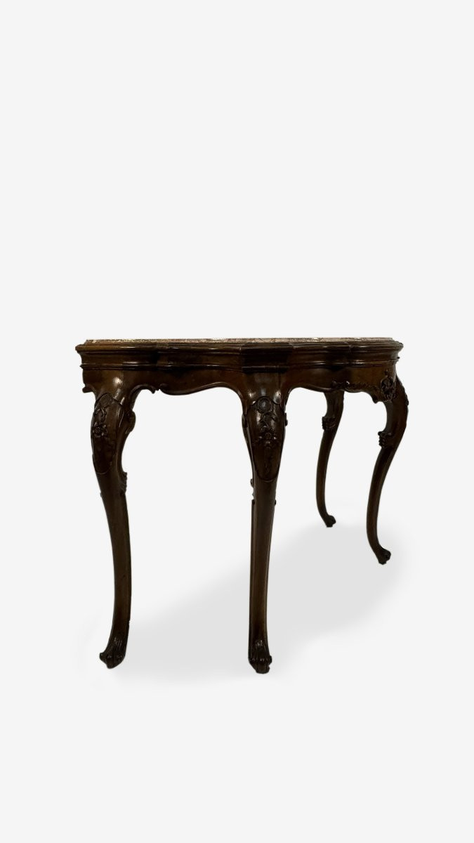 Walnut Console, Veneto, 18th Century-photo-1
