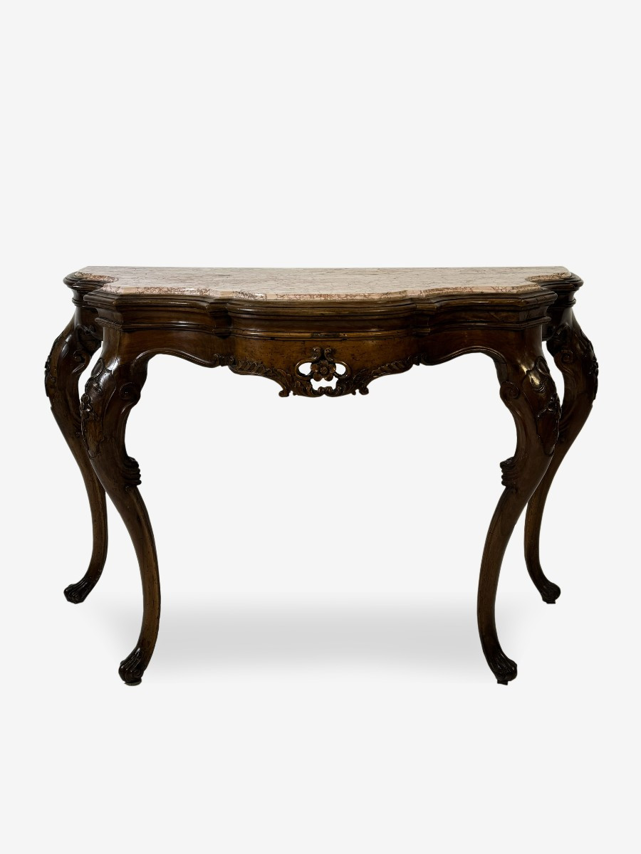 Walnut Console, Veneto, 18th Century