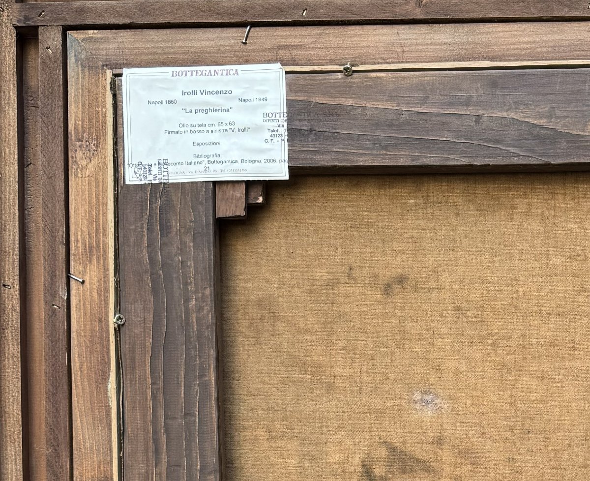 Vincenzo Irolli (naples, 1860, Naples 1949) The Little Prayer-photo-3