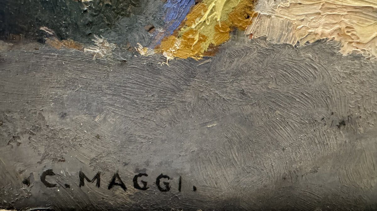 Cesare Maggi (rome 1881 - Turin 1961) Mountain Road-photo-3