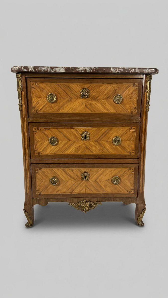 Jean Baptiste Tuart   Chest Of Drawers  – Rosewood-paneled Writing Desk, France, Late 18th Century 