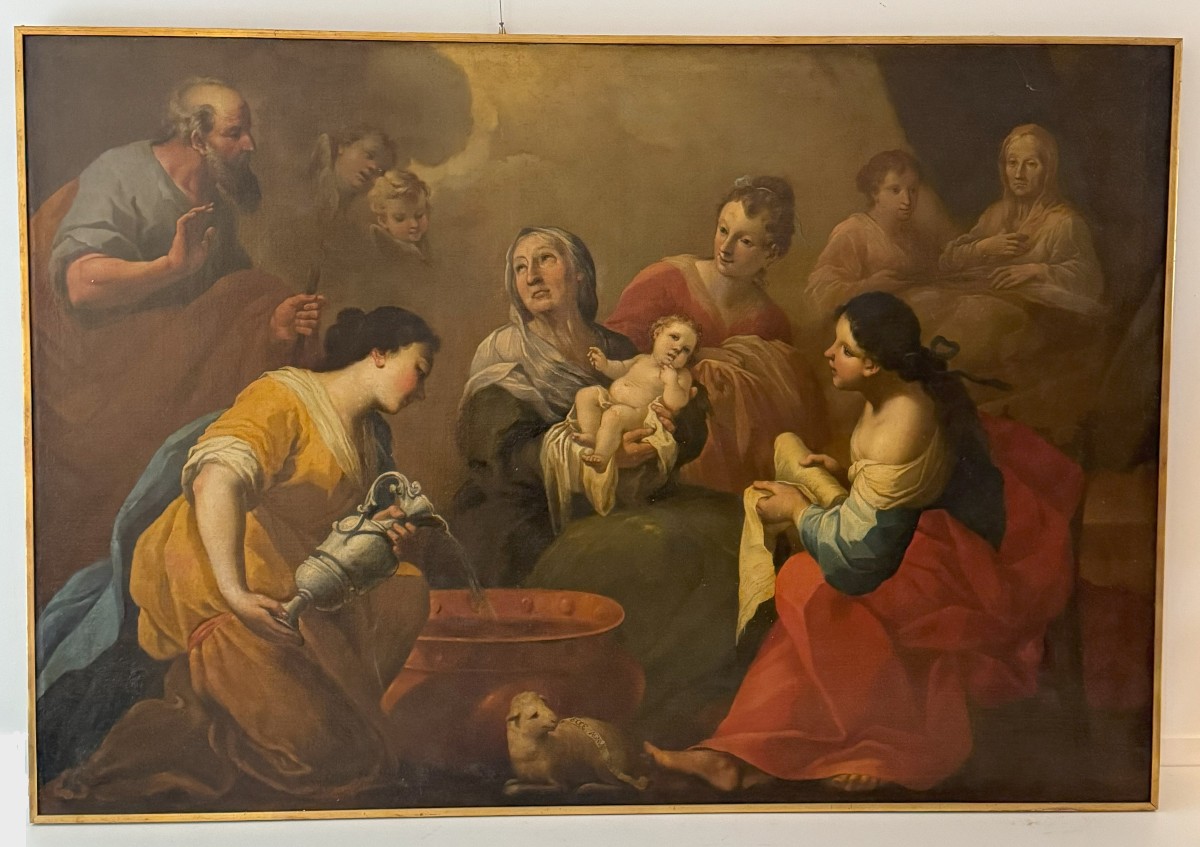 Anonyme, XVIIIe siècle La Naissance de la Vierge, XVIIIe siècle