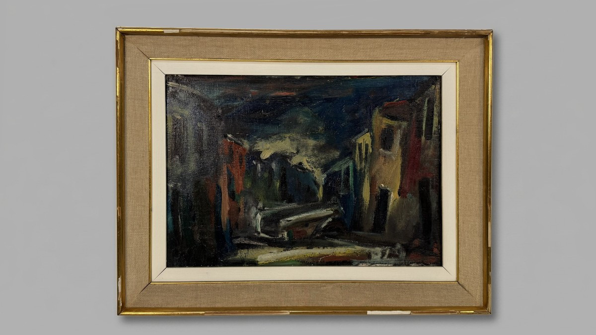 Anonymous, 20th Century, Village Scene