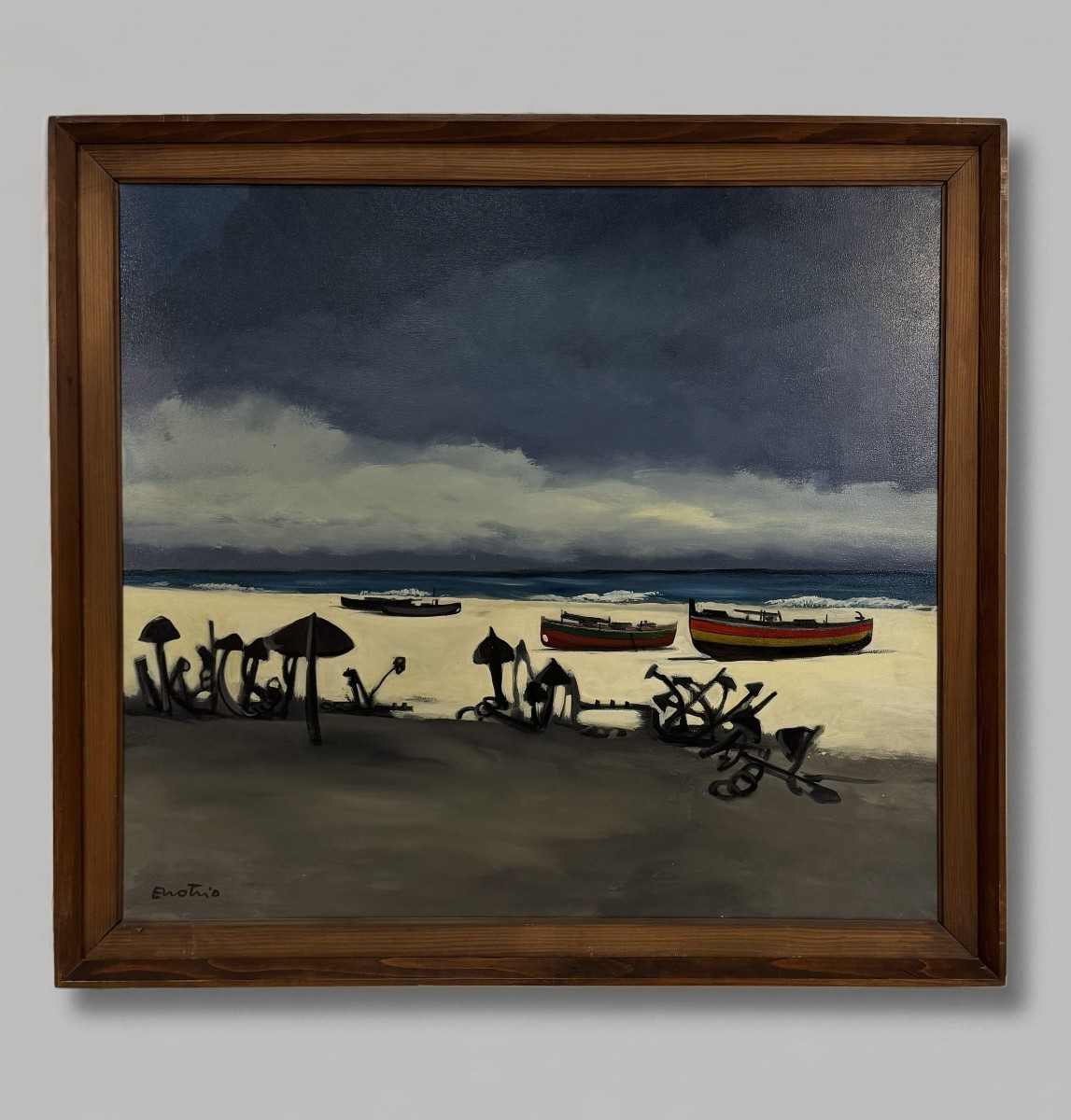 Pugliese Enotrio, Marina avec ancres, 1964