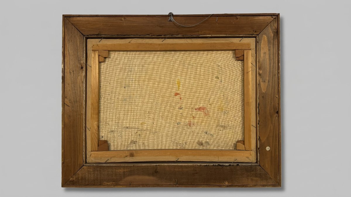 Picinni Gennaro,  Nature morte à la bouteille et à la bougie, 1962-photo-2