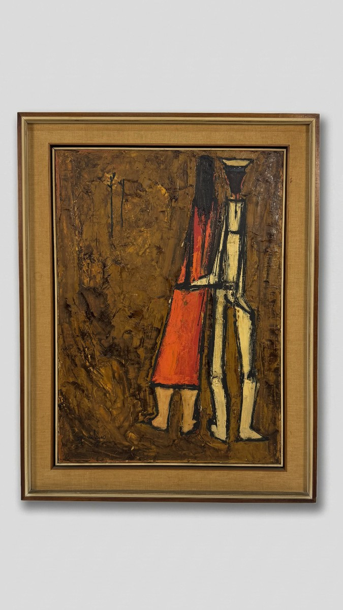 Giuseppe Gambino (1928-1997) « Marin à la jeune fille », 1962
