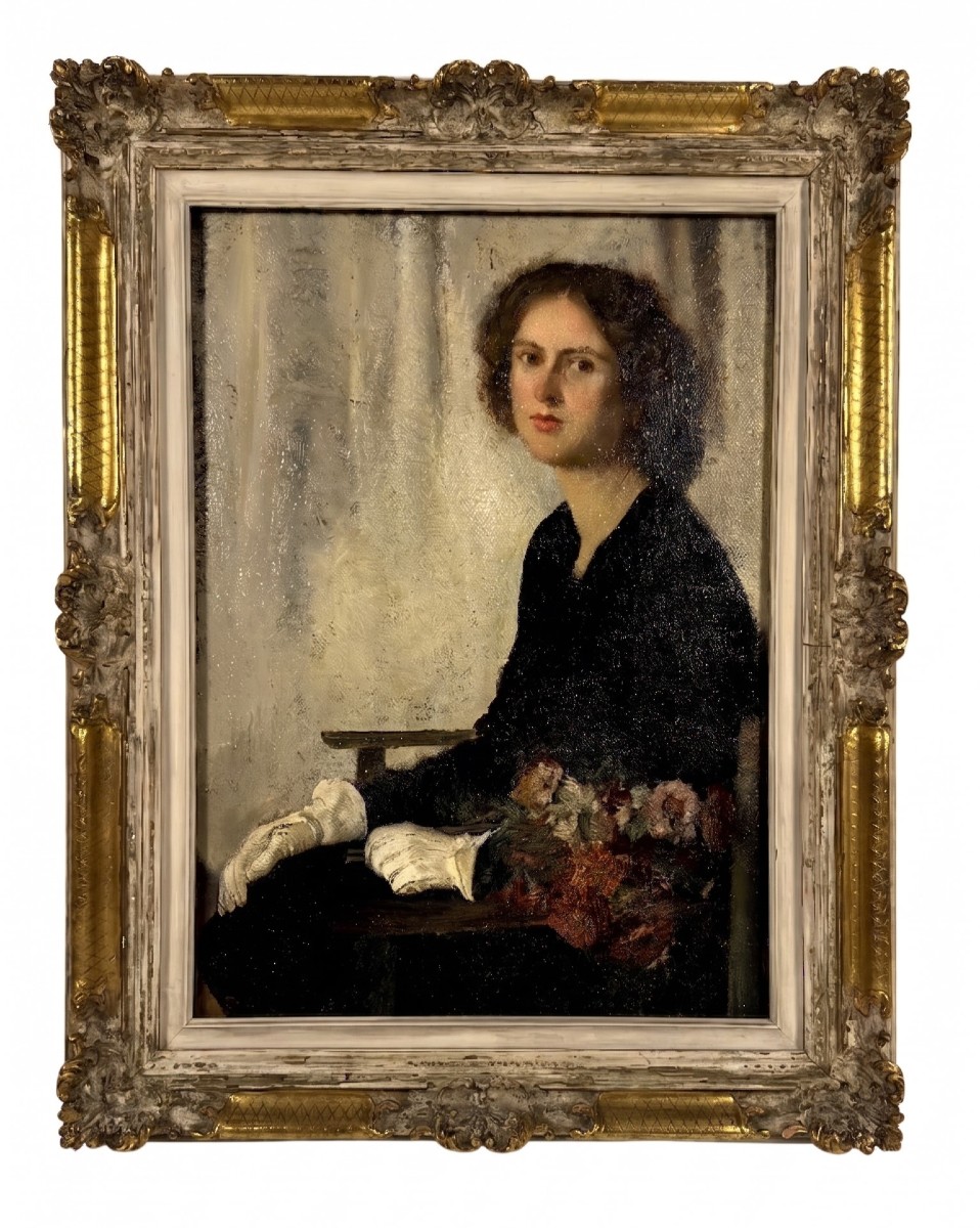 Pietro Gaudenzi, Portrait d'une dame assise