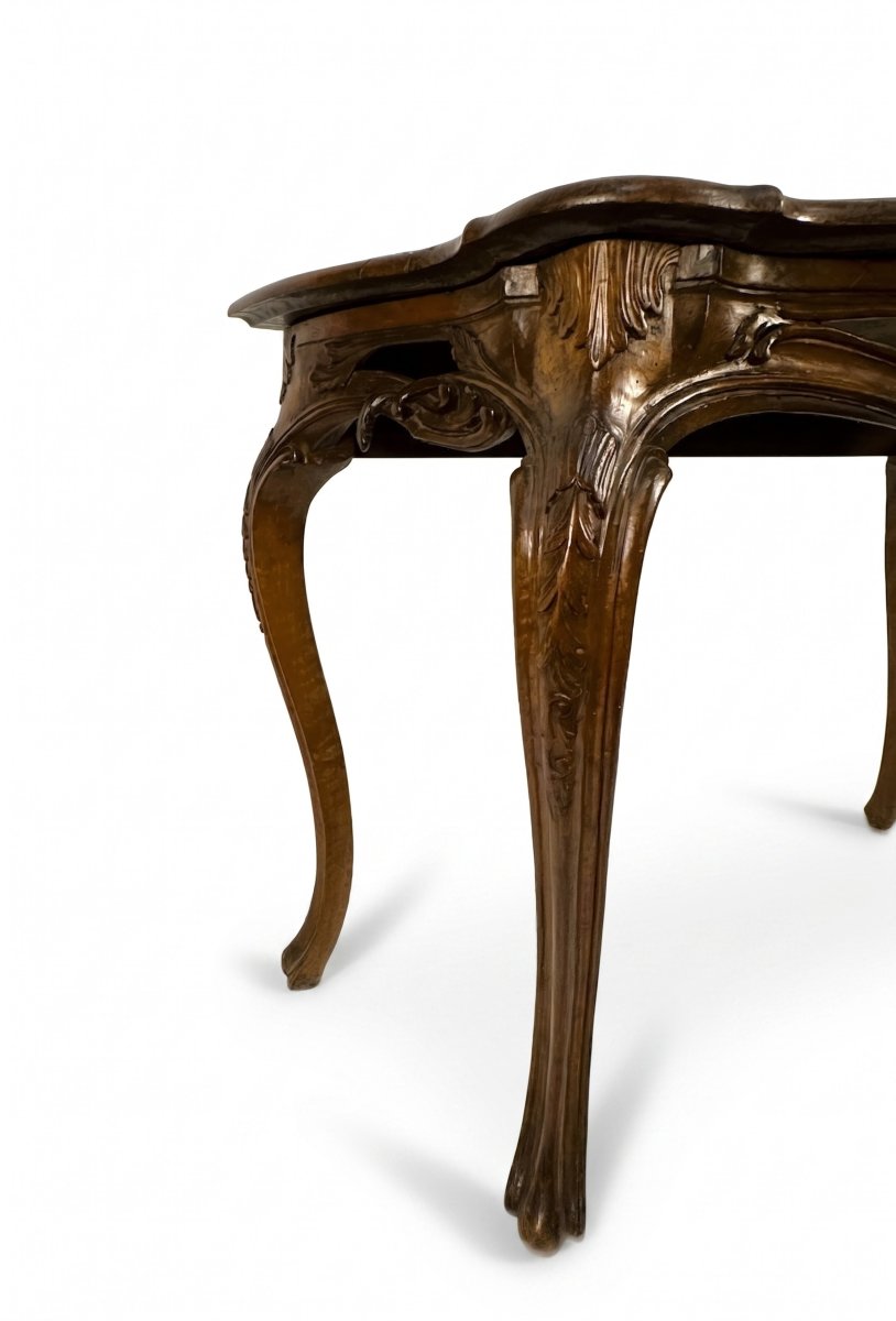 Walnut Console Table, Veneto, 18th Century-photo-4