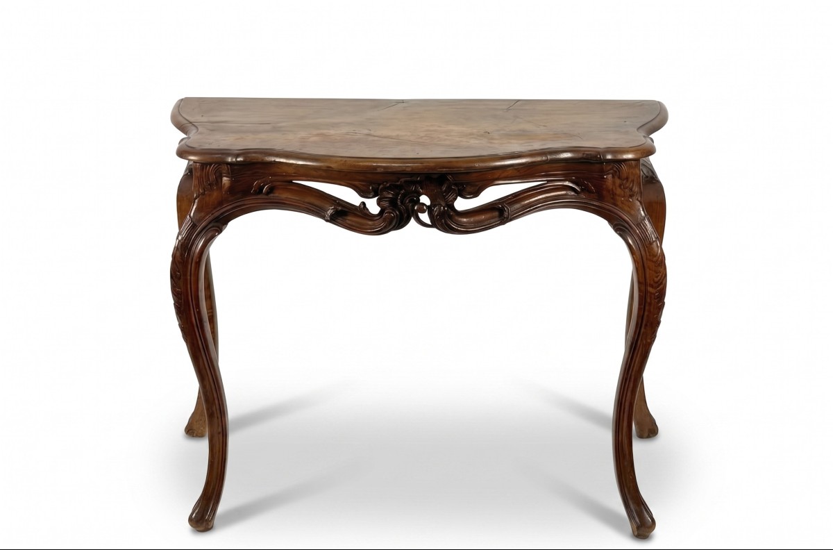 Walnut Console Table, Veneto, 18th Century