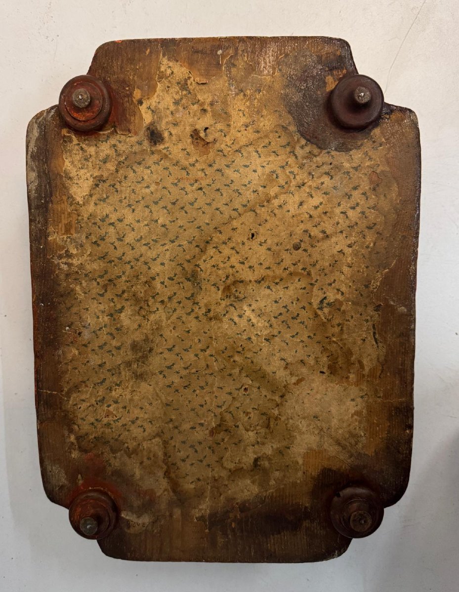 Multicolored Lacquered Wooden Box In The Arte Povera Style, Venice, 18th Century-photo-4