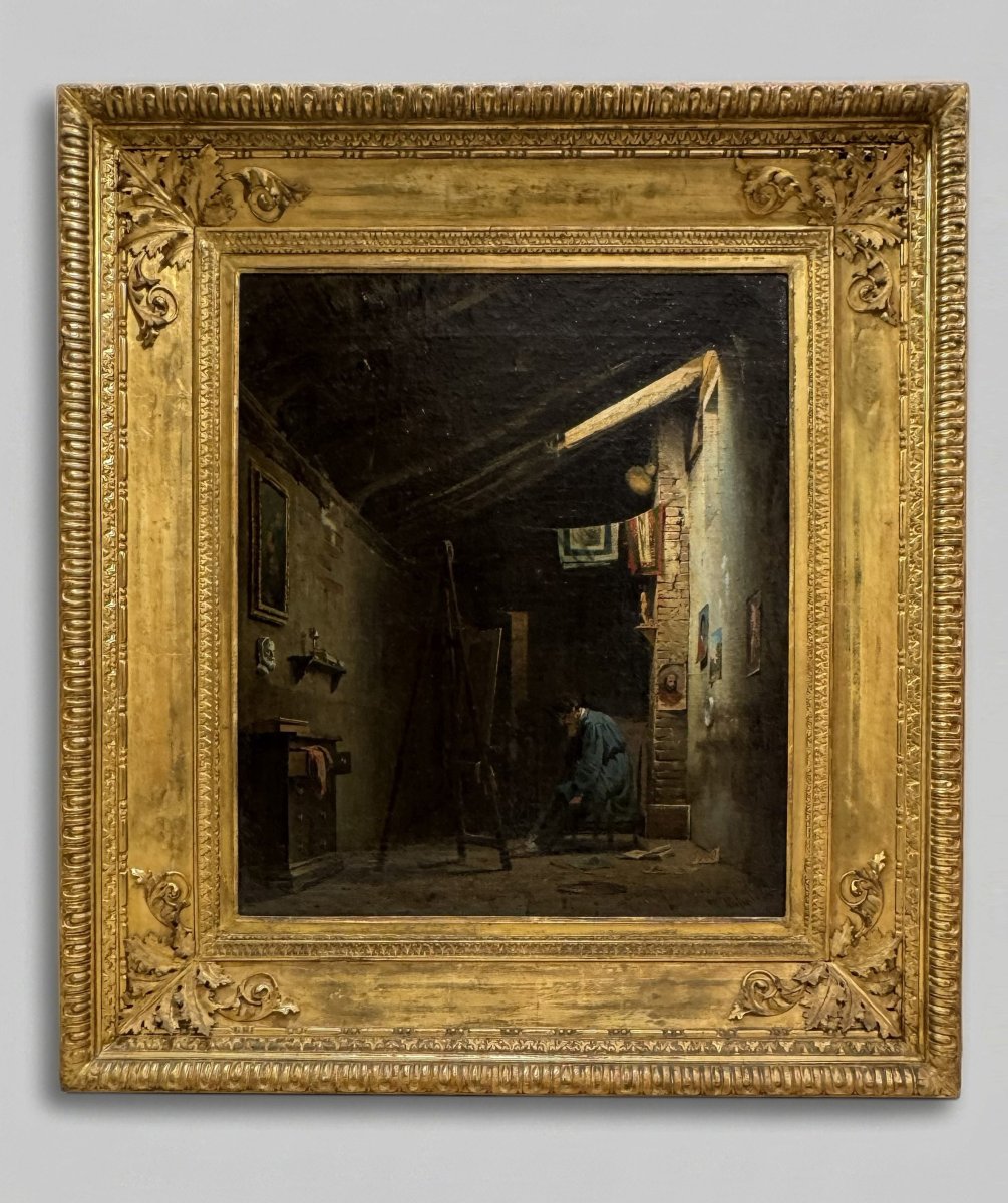 Orfeo Orfei, "the Painter's Studio",  1865