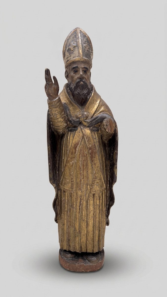 Sculpteur du XVIIe siècle, Saint évêque bénissant