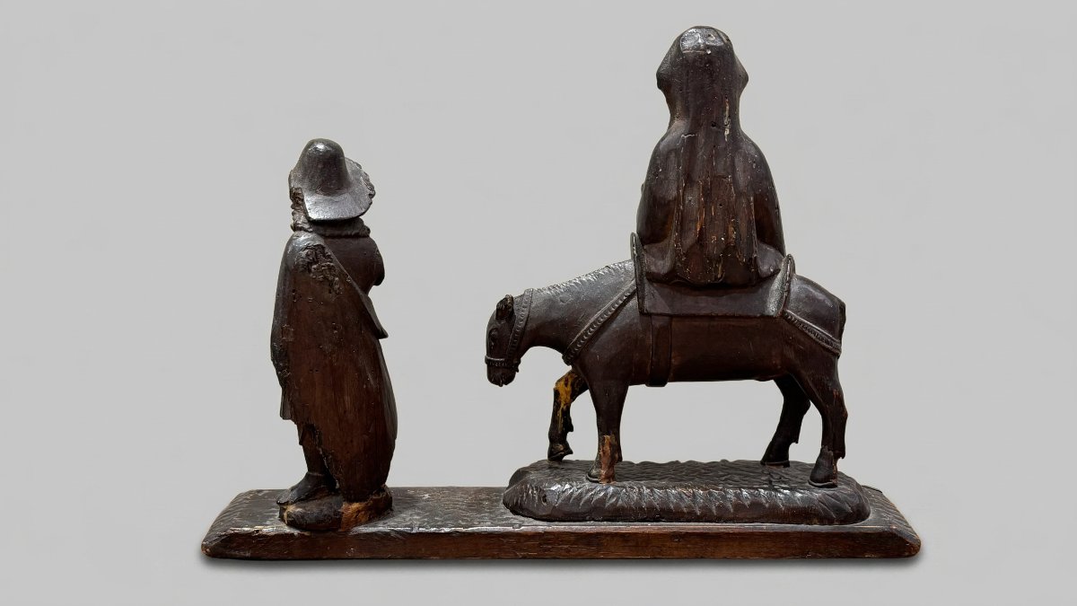 Sculpteur germanique du XVIIe siècle,  La Fuite en Égypte -photo-2